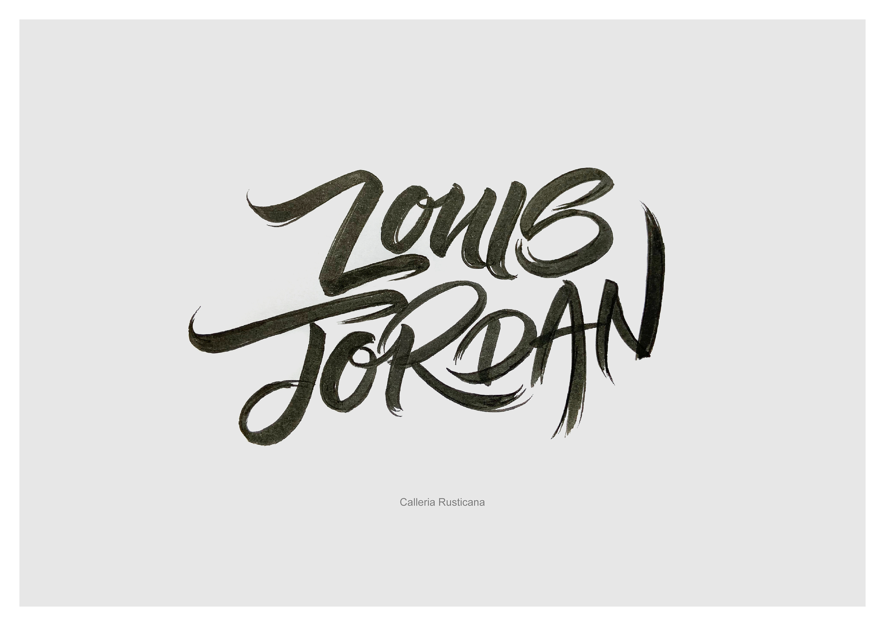 近期英文手绘字体