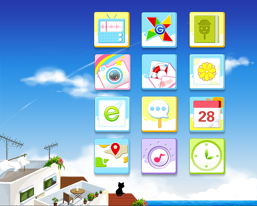 夏天的回忆（图ZMTIyNTYzMDA=） - 软件界面 - 站酷设计师小贝水当当原创素材 - 站酷ZCOOL