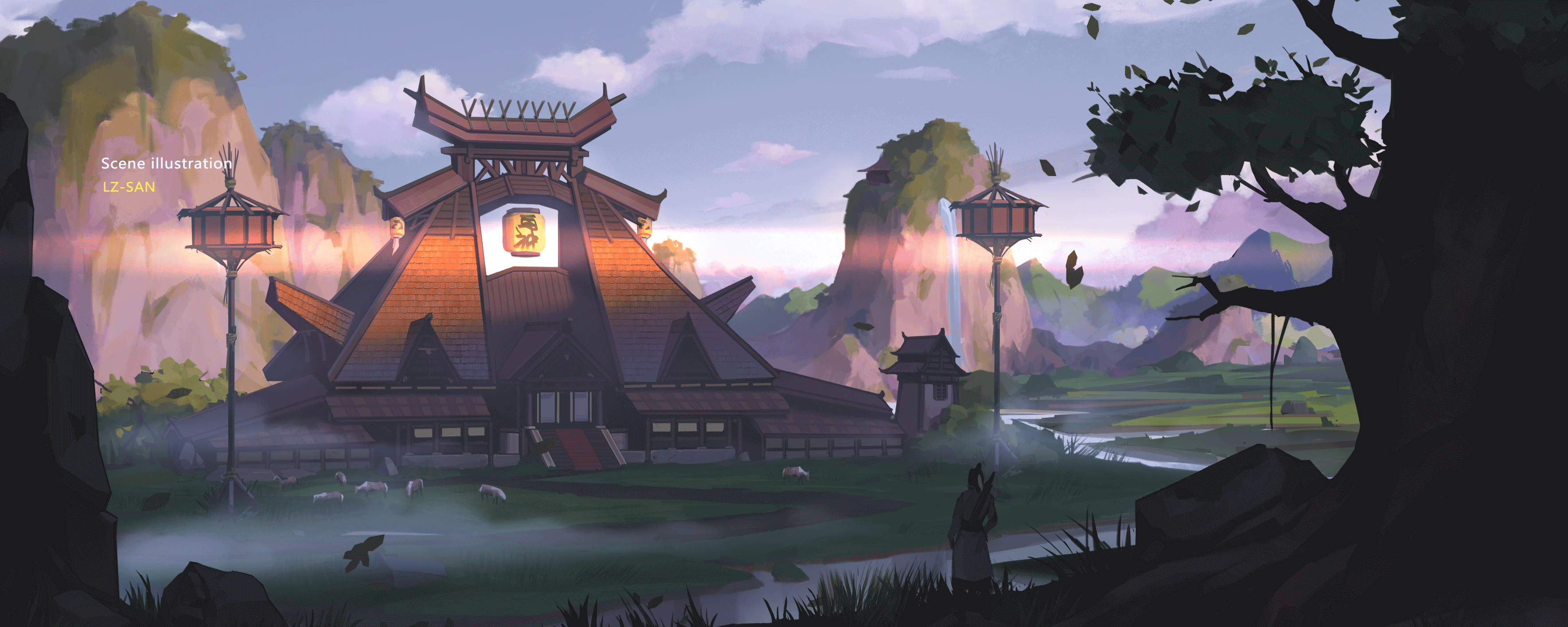 乌神部落 场景插画（图ZMjA4MjYzMjUy） - 创作习作 - 站酷设计师Lz桑_424原创素材 - 站酷ZCOOL