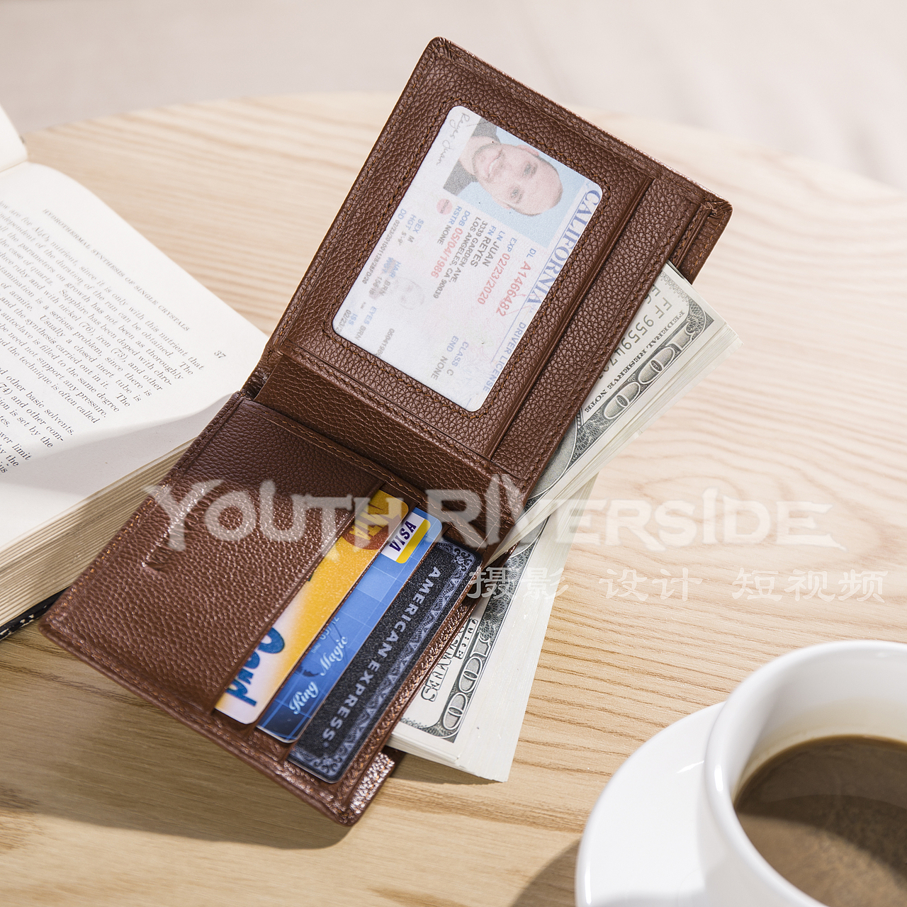 钱包皮具淘宝京东拼多多场景拍摄