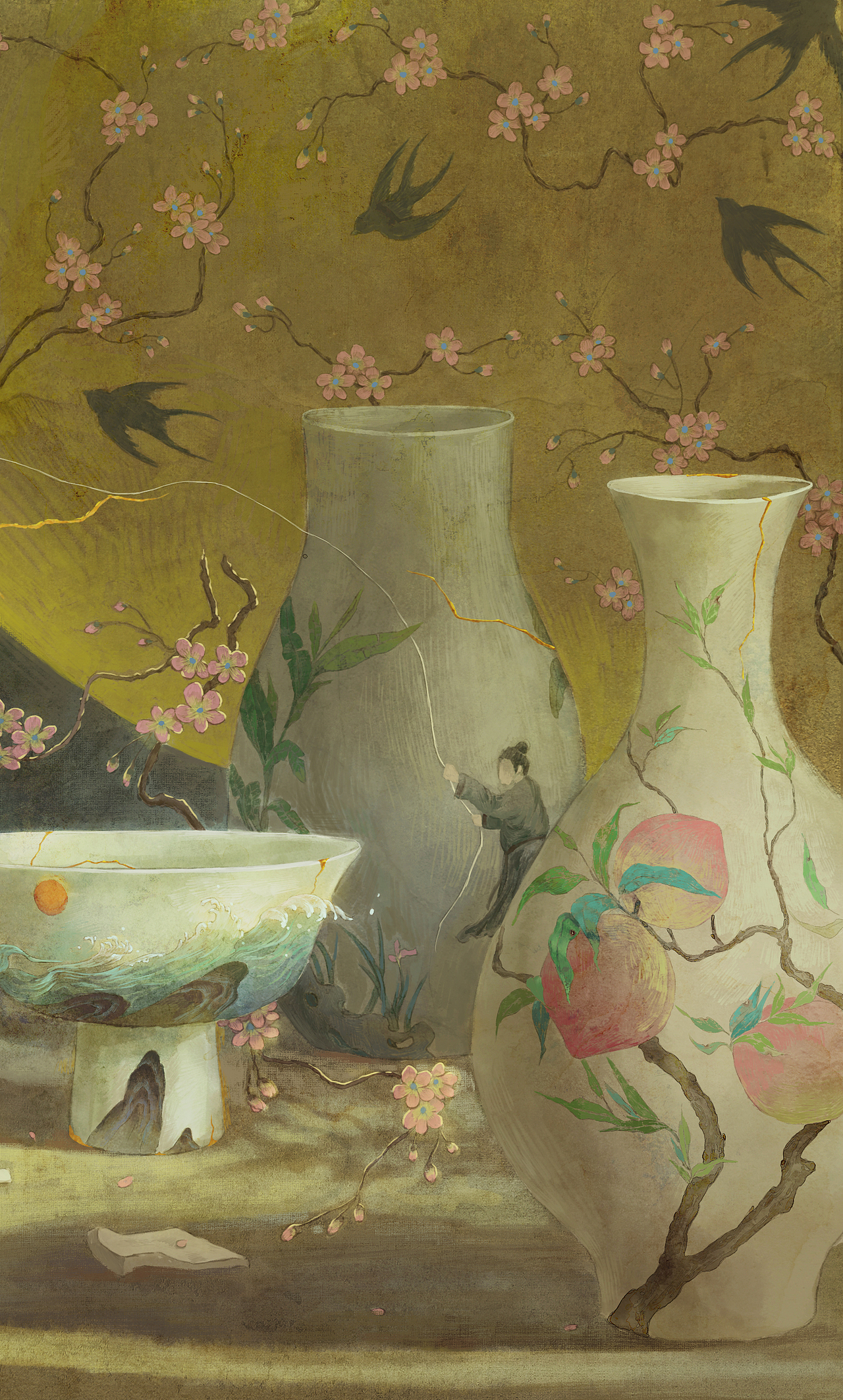 瓷（图ZMjc5MjQ0Nzcy） - 艺术插画 - 站酷设计师芝麻_汤圆_原创素材 - 站酷ZCOOL