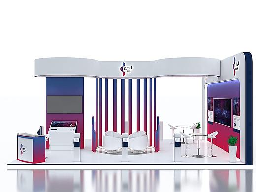 展会展位设计3D效果图