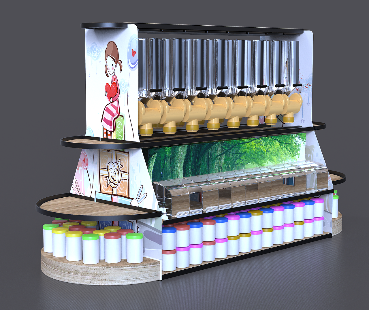 一组食品展架的设计（图ZMjA0MjA1NTgw） - 生活用品 - 站酷设计师鱼子原作工作室原创素材 - 站酷ZCOOL