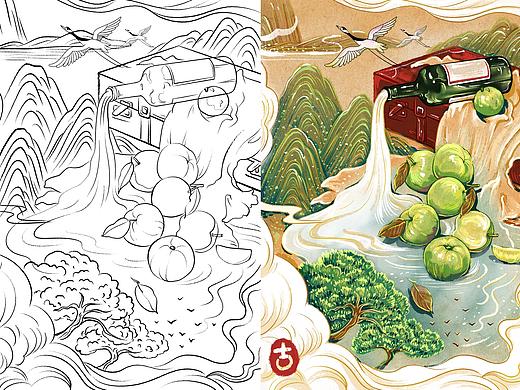 iPad 国风绘画 带步骤图🎨