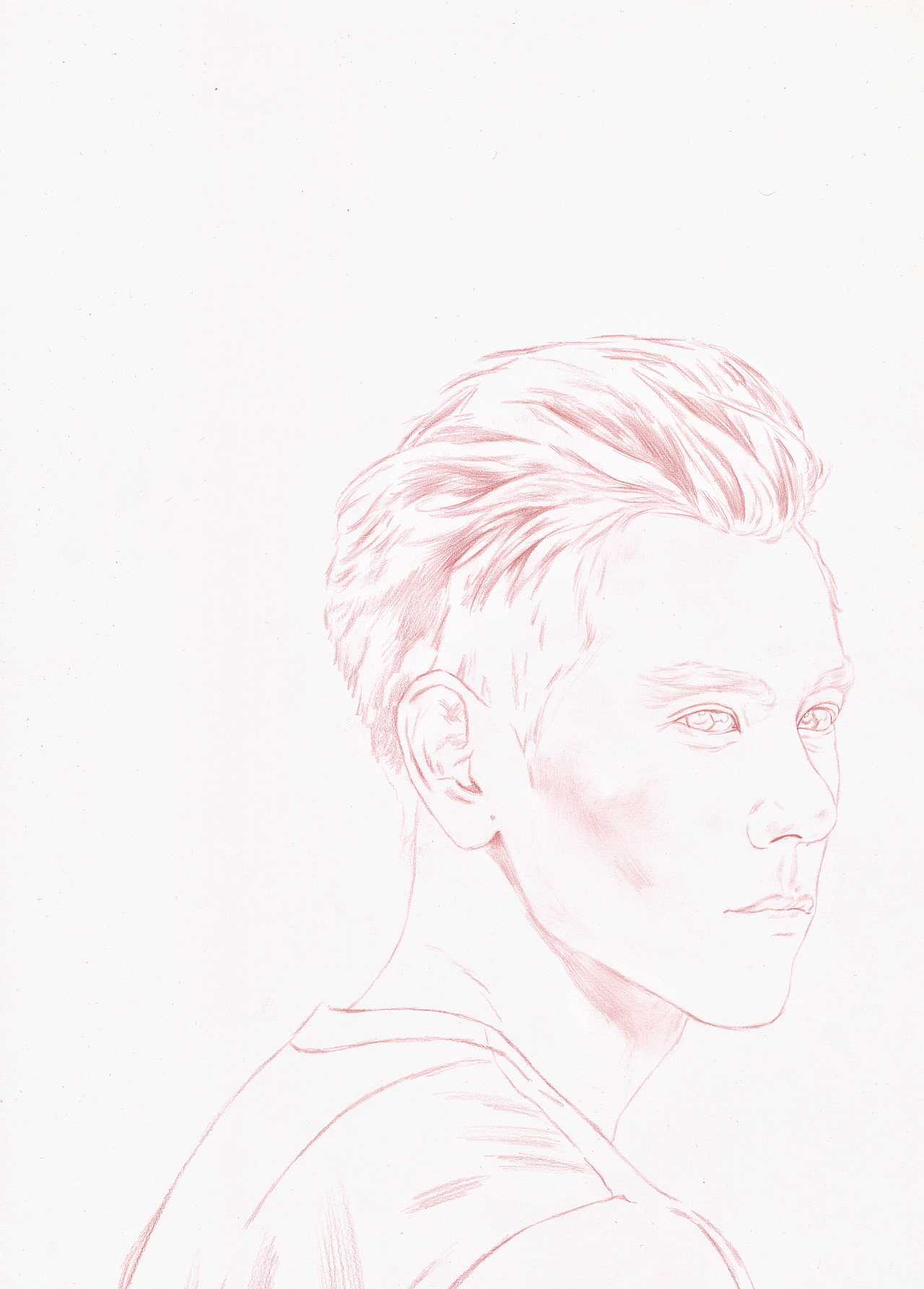 彩铅肖像彭于晏高度自律的男神