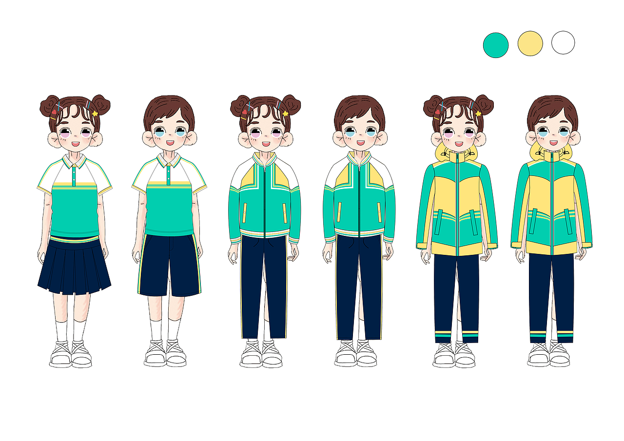 校服设计（图ZMzAxMDY0MzU2） - 儿童服饰 - 站酷设计师桃桃蜜柚原创素材 - 站酷ZCOOL