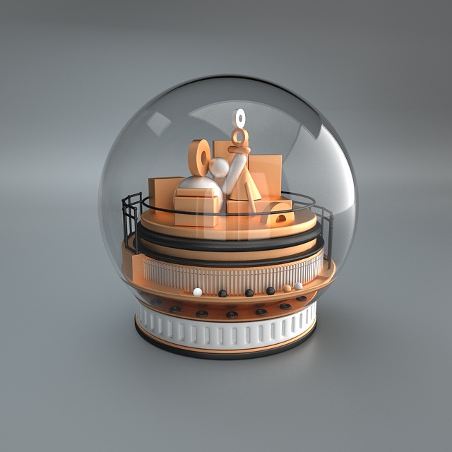 水晶球（c4d学习）（图ZMTUxNjU0ODU2） - 场景 - 站酷设计师迷茫搬运工原创素材 - 站酷ZCOOL