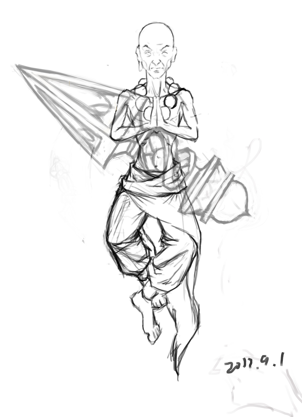 苦行僧2|插画|游戏原画|飘飞的余烬 - 原创作品 - 站酷 (zcool)