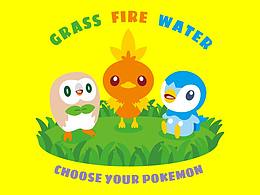 参加优衣库宝可梦T恤设计比赛的一些作品