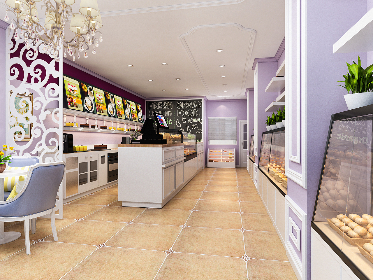 1992效果图-蛋糕店效果图案例