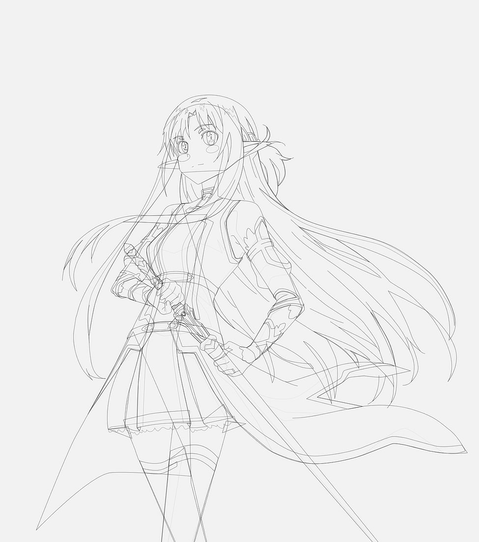 刀剑神域亚丝娜鼠绘三部曲