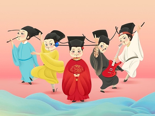 蟹s1201384插画-概念设定瘢痕中心卡通ip形象4年前_小小丸3401840平