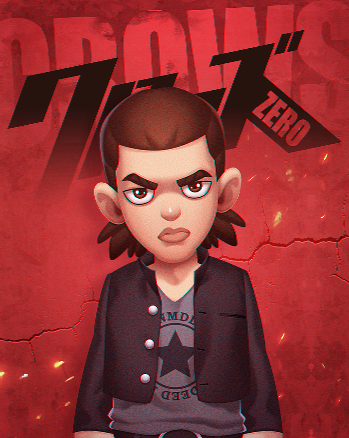 CROWS ZERO 热血高校（图ZMjcxOTM1Nzk2） - 新锐潮流插画 - 站酷设计师天才儿童Caya原创素材 - 站酷ZCOOL