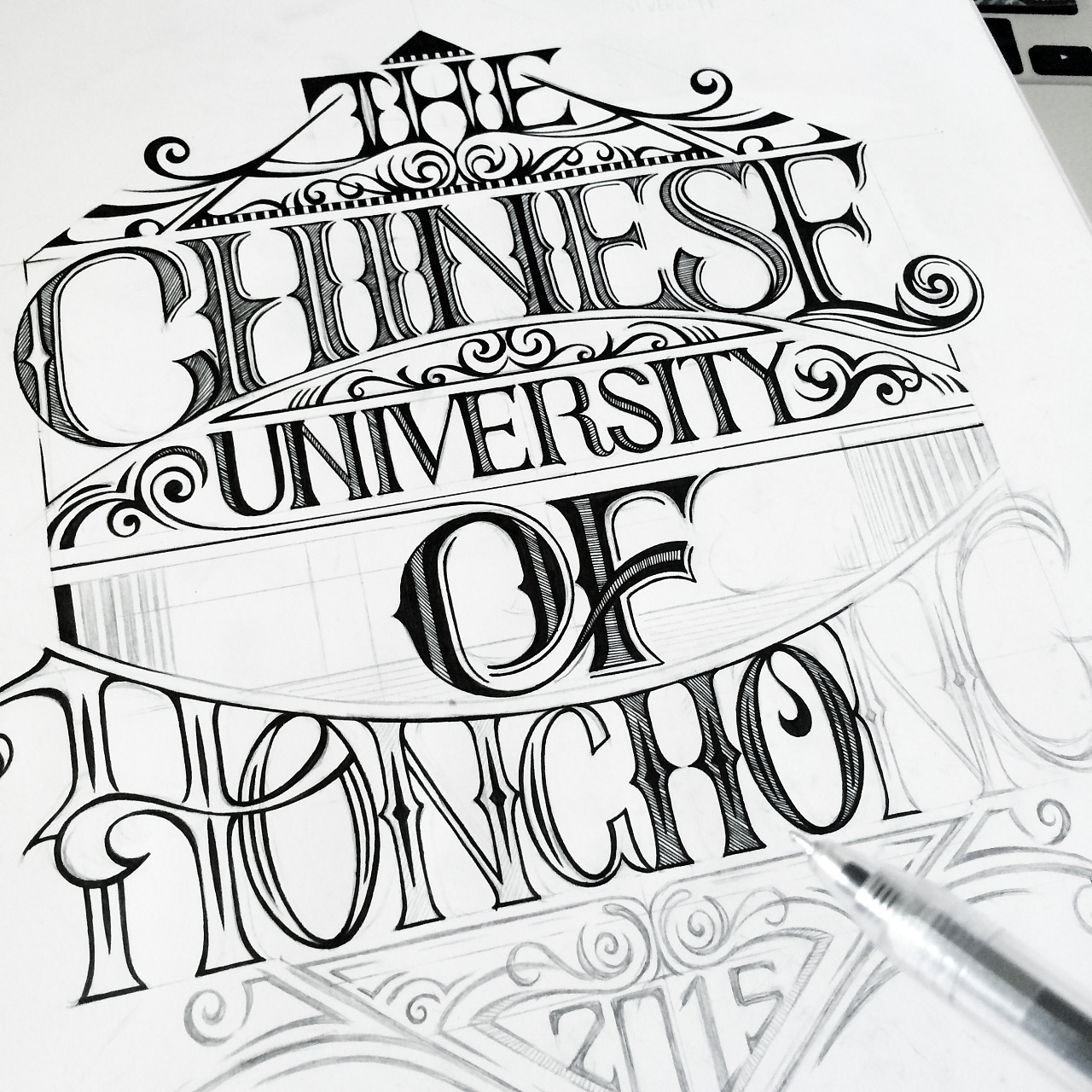hongkong 哥特字体,手绘,纹身,字体设计,原创,黑白,欧美风,纹身手稿
