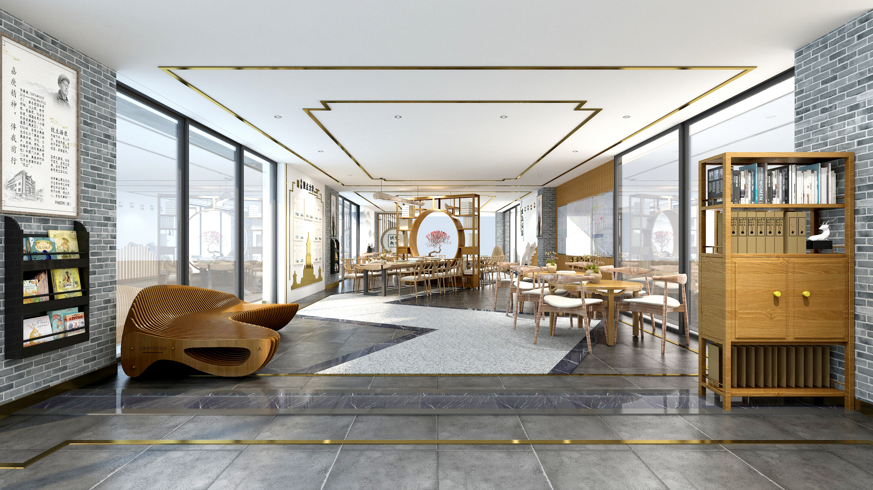 集美中学架空层走廊改造