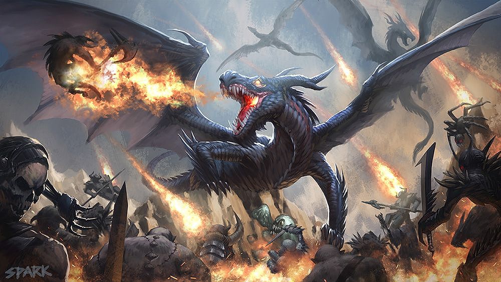 魔龙之战（图ZMzU0OTk0NzY=） - 概念设定 - 站酷设计师SPARKleejay原创素材 - 站酷ZCOOL