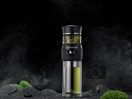茶水分离杯拍摄