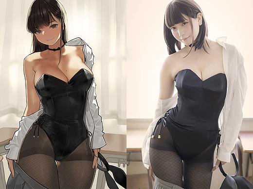 丝袜绘画临摹——还原原画中的角色