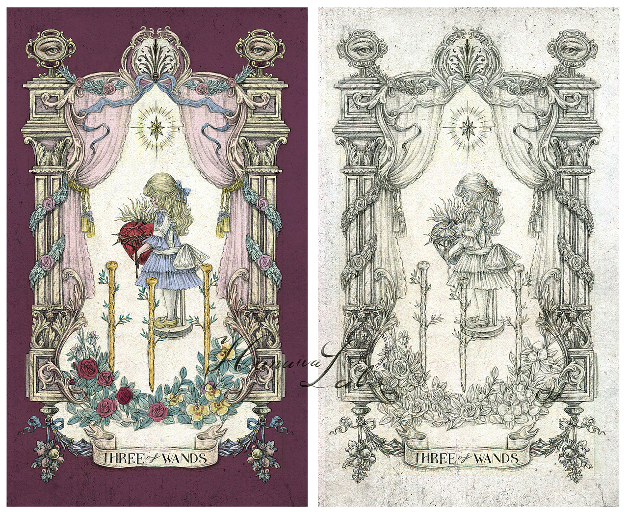 【珍宝塔罗】权杖系列（图ZMzIwMzAxNTYw） - 商业插画 - 站酷设计师hanawa花轮原创素材 - 站酷ZCOOL