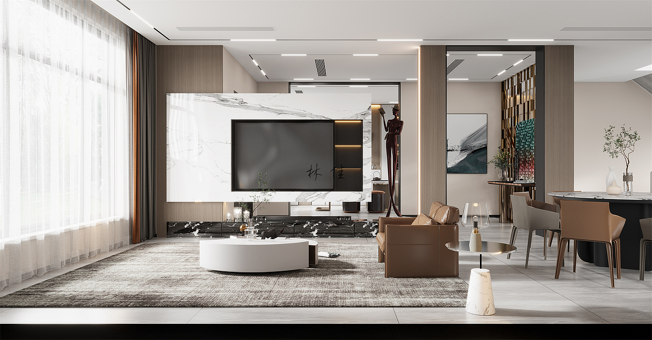 现代别墅设计,简约大气,透着时尚风。