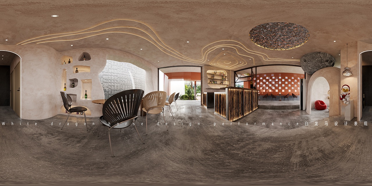 酒馆——白龙马效果图