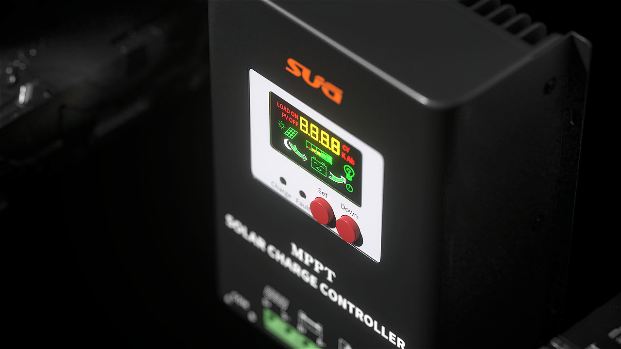 MPPT太阳能控制器三维CG动画宣传片MPPT Solar Charge