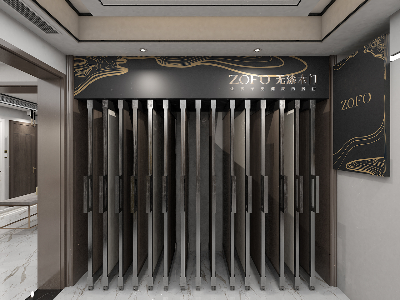 众福木门专卖店设计 红勾品牌策划（图ZMjMxNTY0NjAw） - 展陈设计 - 站酷设计师红勾品牌策划原创素材 - 站酷ZCOOL
