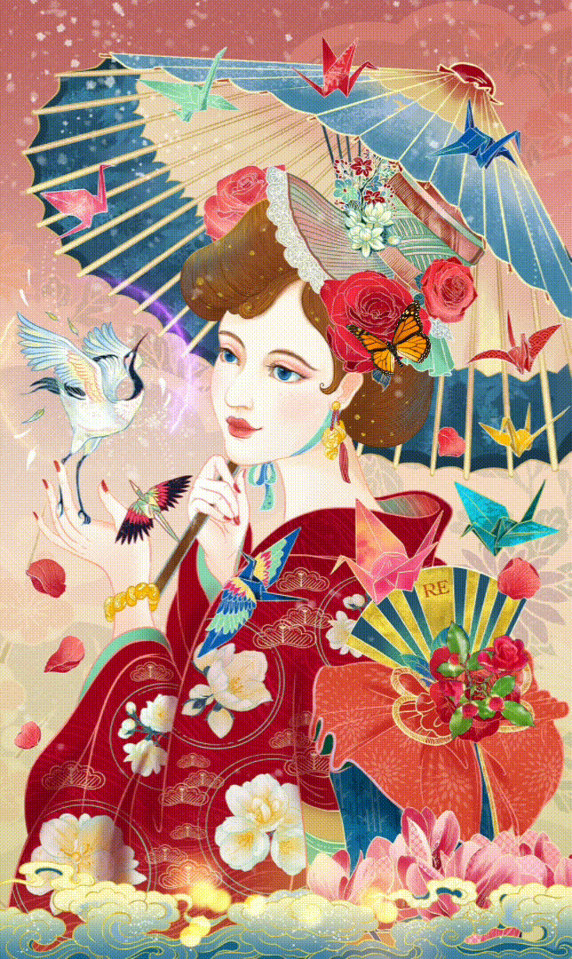【花间纸鹤】RE CLASSIFIED / RE调香室（图ZMjM1OTQ1NzM2） - 商业插画 - 站酷设计师唐意TY原创素材 - 站酷ZCOOL