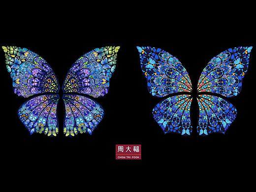 为周大福创作的蝴蝶吊坠—《无敌》宣传插画