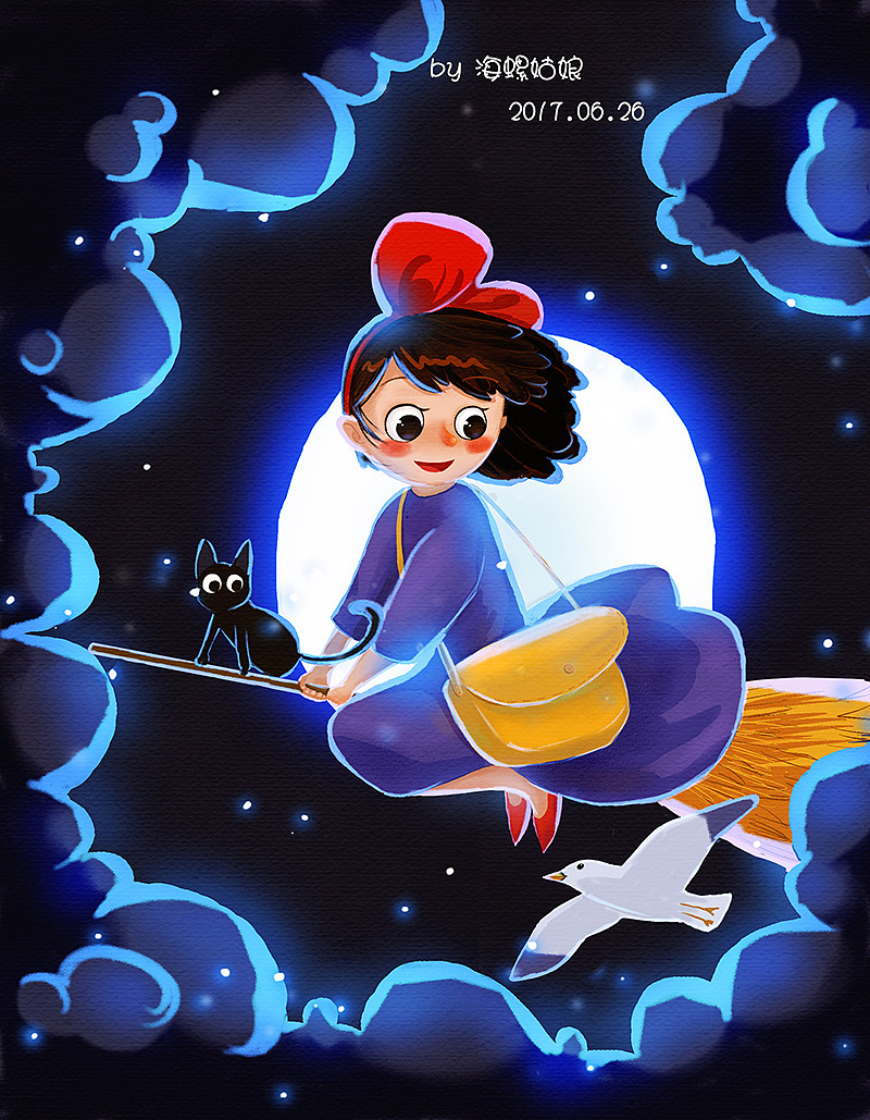 宫崎骏动画系列儿插_海螺姑娘lx-站酷zcool