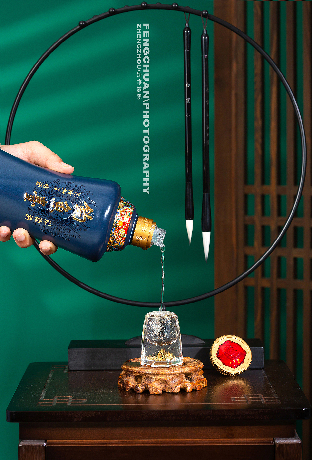 钓鱼台崇德酒拍摄 白酒拍摄