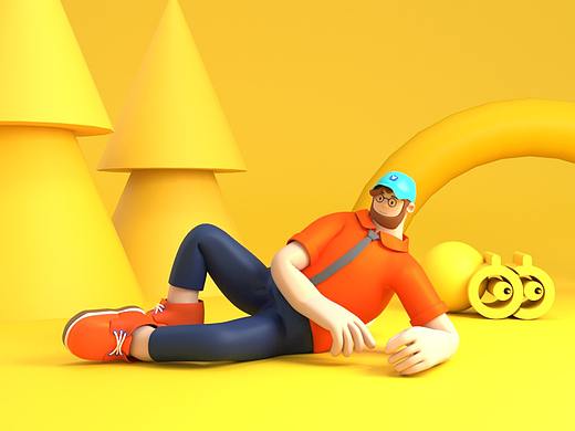 Mr Chong c4d /IP人物形象