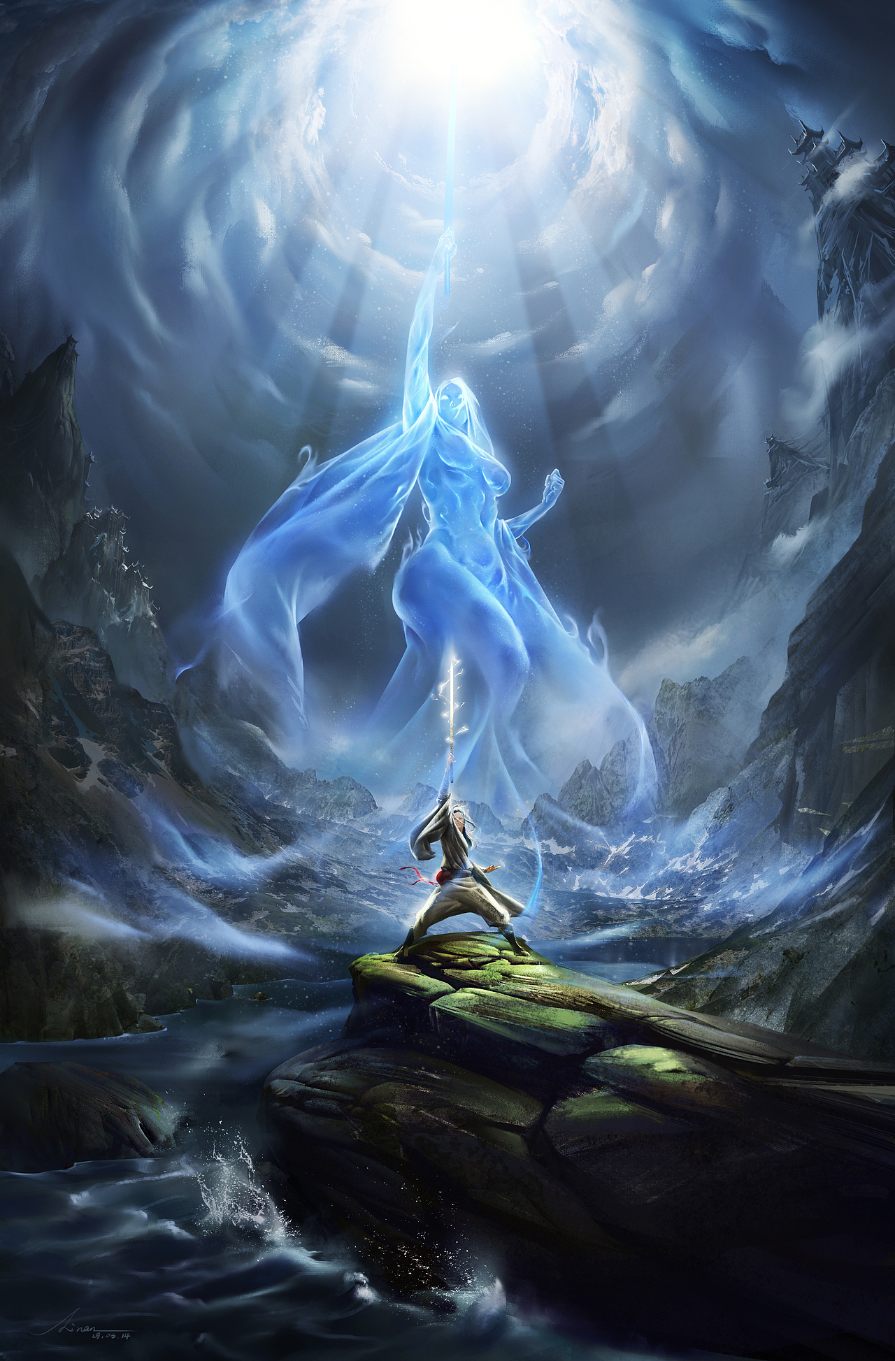 剑来!|插画|创作习作|会画画的李楠_原创作品-站酷zcool