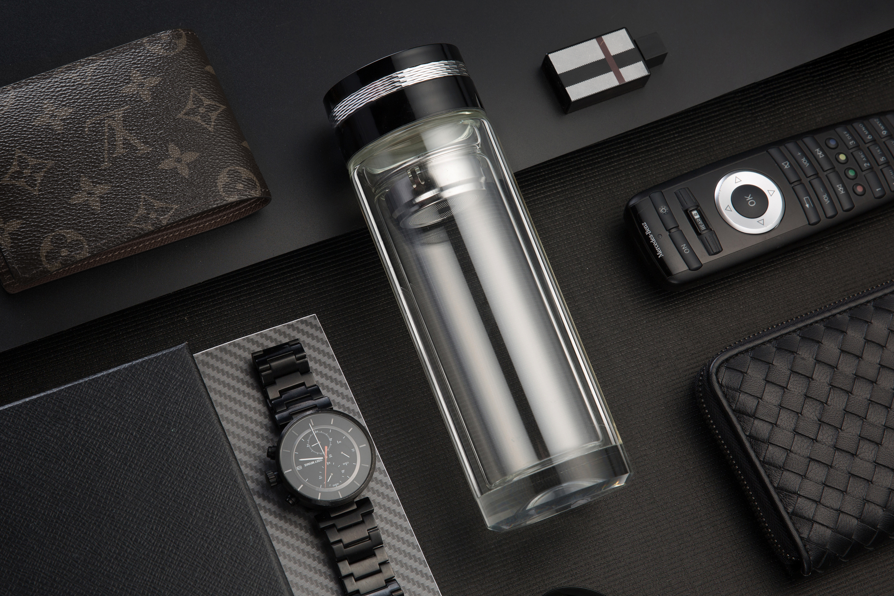 玻璃杯 保温杯两款