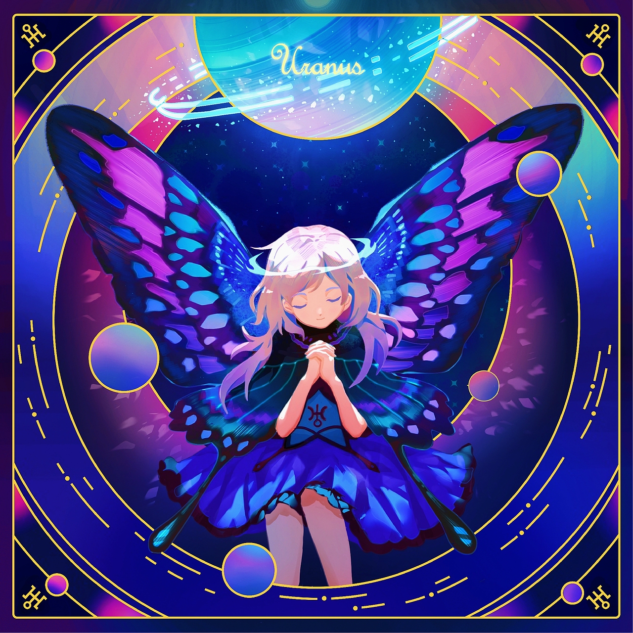 天王星uranus  br>天王星的名称来自古希腊神话的天空之神,加上行星有