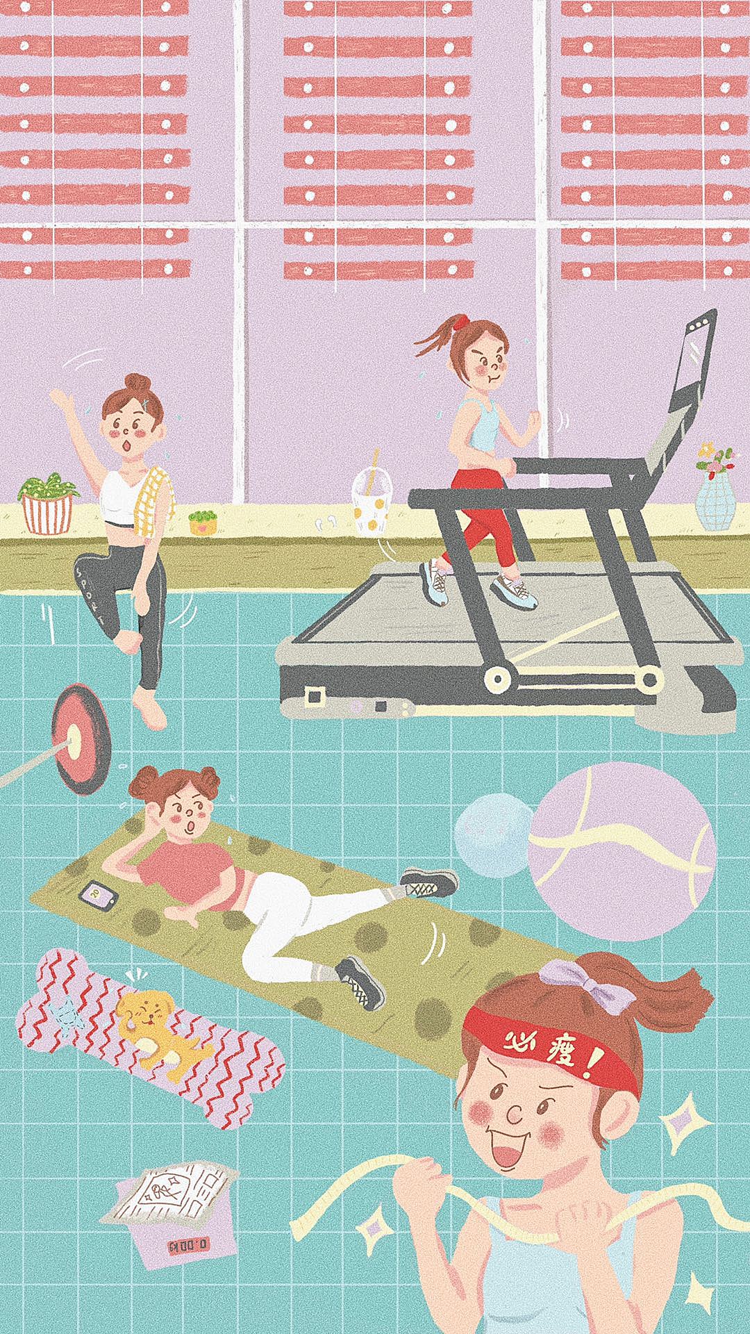 健康生活手册（图ZMjE1OTk1MjYw） - 商业插画 - 站酷设计师Hanni_原创素材 - 站酷ZCOOL