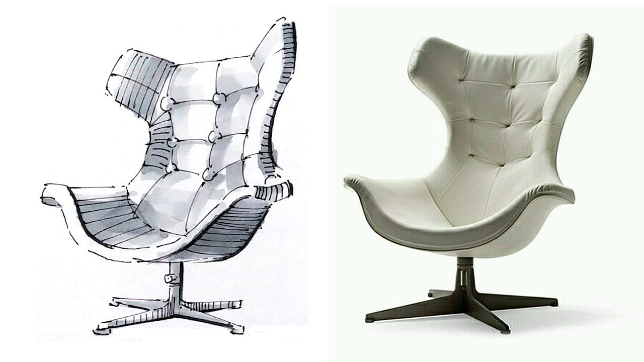 手绘家具快速表现内附实景图参照