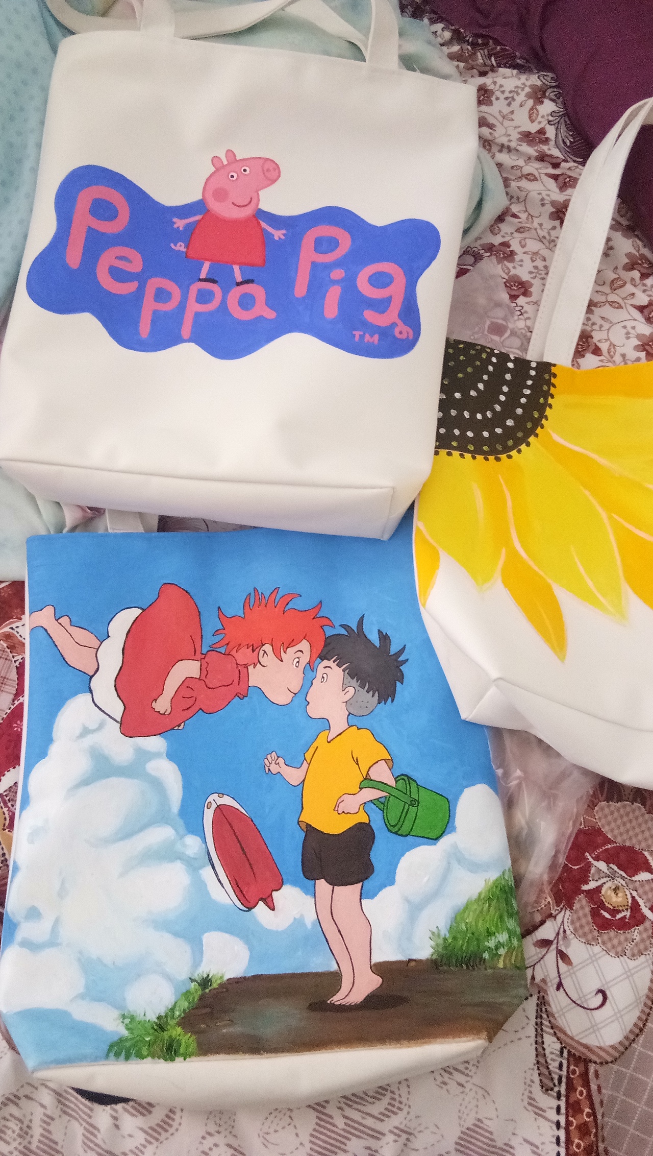 手绘帆布包（图ZMTg1MzExNTcy） - 绘画 - 站酷设计师你微笑时好美tcl原创素材 - 站酷ZCOOL