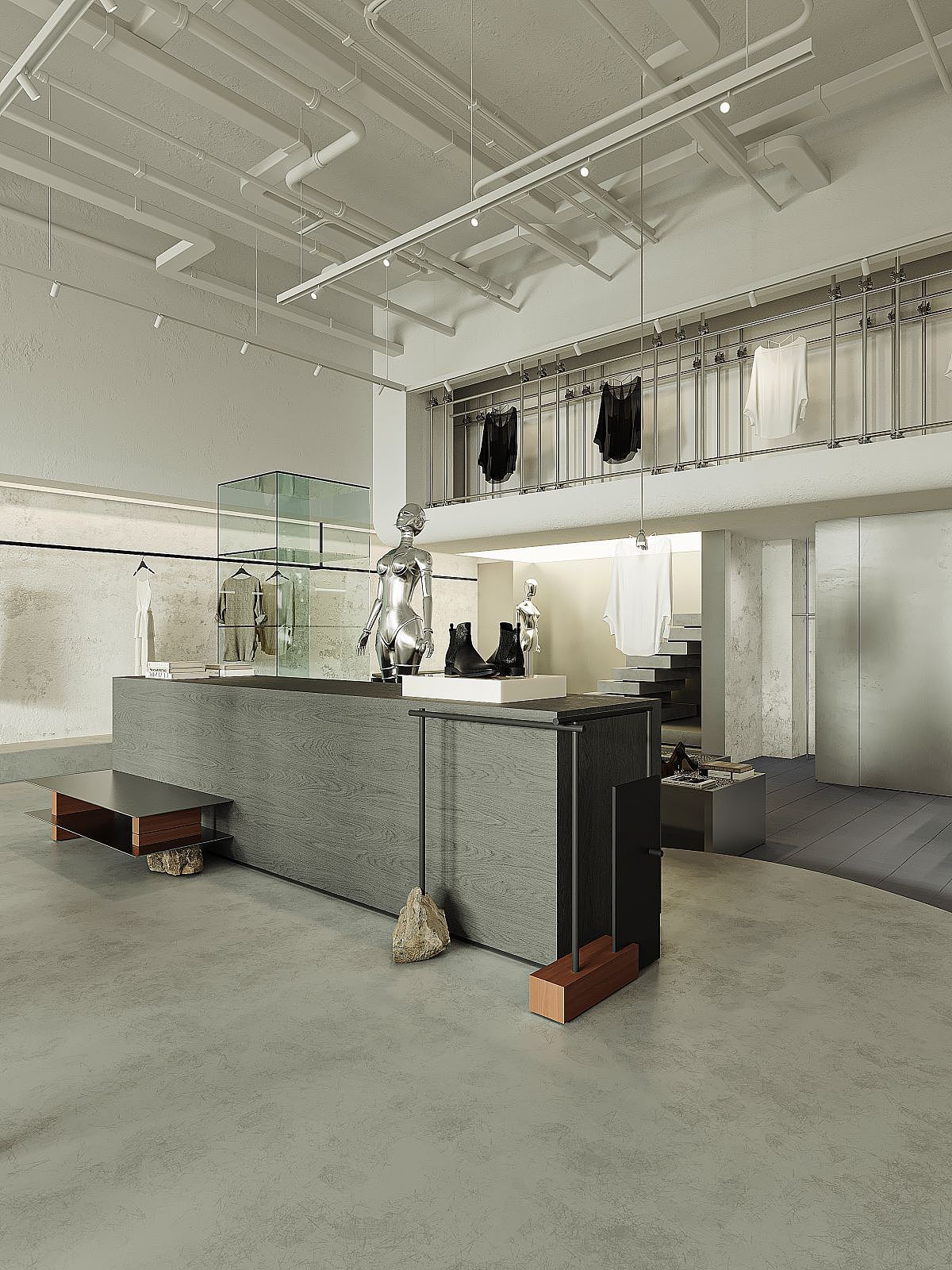近期渲染（服装店）.（图ZMzE5NDQwNTg0） - 商业空间设计 - 站酷设计师颜究视觉设计原创素材 - 站酷ZCOOL