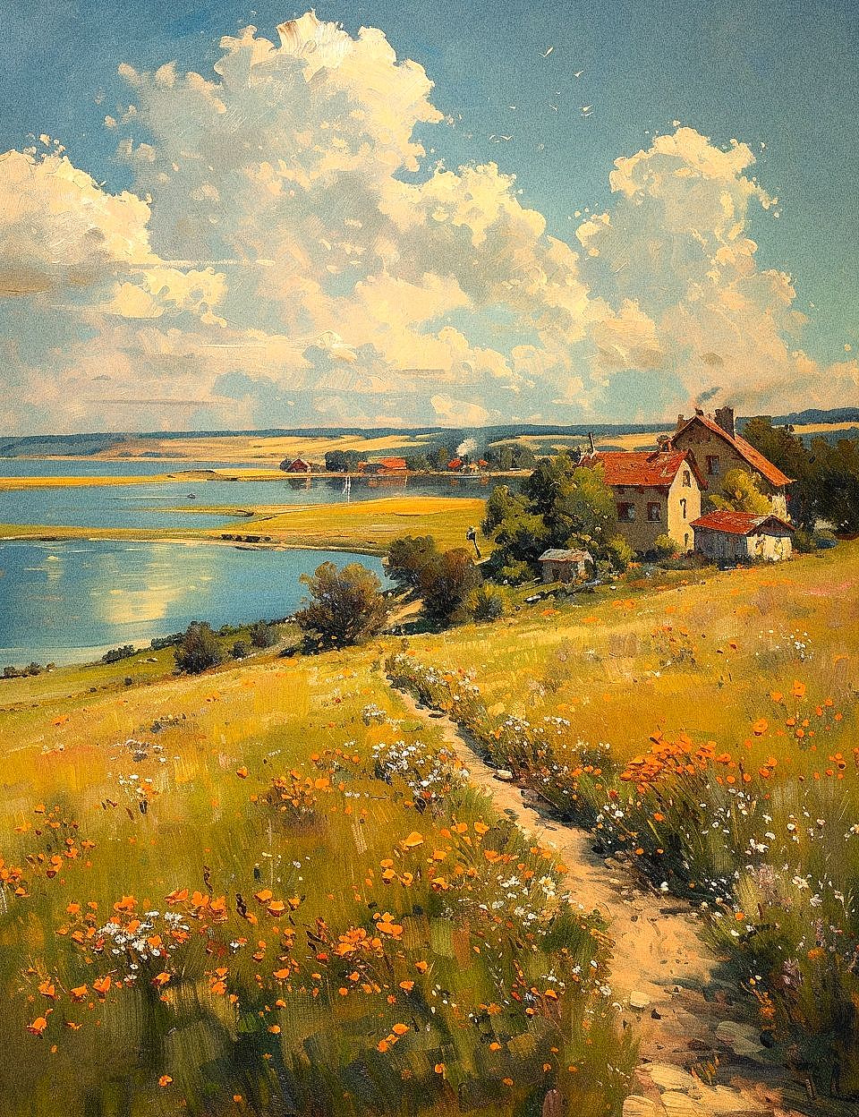 AI油画｜《沁人心脾的乡野》（图ZMzY3OTUxMjYw） - 绘画 - 站酷设计师科科布西原创素材 - 站酷ZCOOL