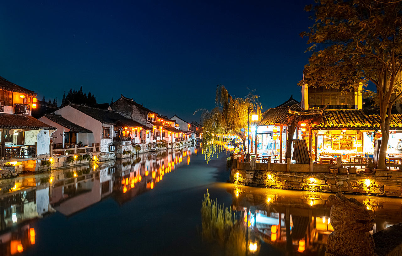 上海枫泾古镇夜景