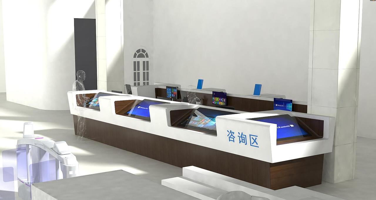 咨询台设计（图ZMjEwOTUwNDAw） - 展陈设计 - 站酷设计师Dear婷原创素材 - 站酷ZCOOL