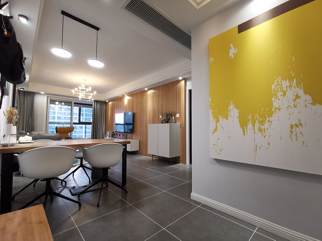 业主自搭客厅软装