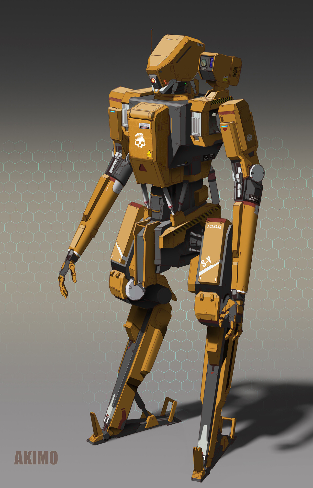 machine armor|插画|游戏原画|acanaka - 原创作品 - 站酷 (zcool)
