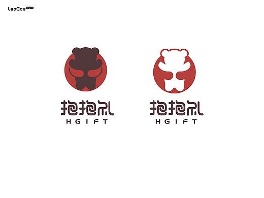 抱抱礼LOGO设计/礼物LOGO