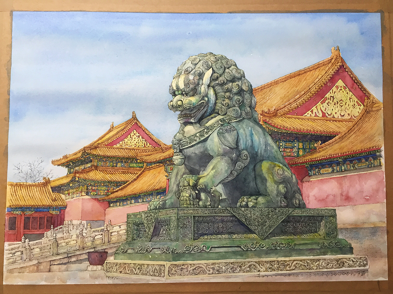 手绘故宫|插画|商业插画|友情西_原创作品-站酷zcool