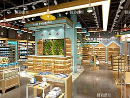 深圳母婴店设计|深圳孕婴店铺装修【爱尚亲效果图】