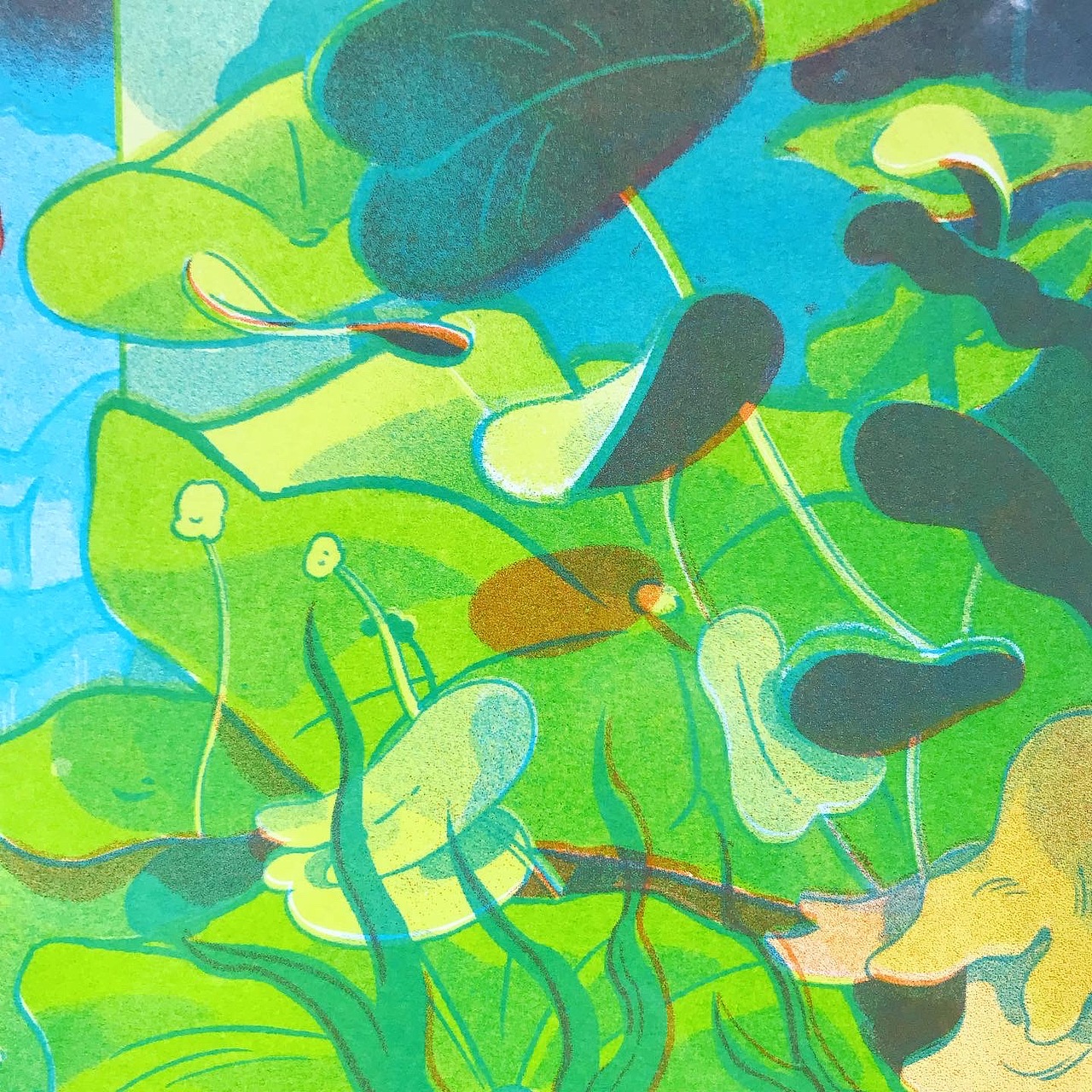 食物团_Riso印刷品第二弹（图ZMzAwODIwNzY0） - 艺术插画 - 站酷设计师搬泥原创素材 - 站酷ZCOOL