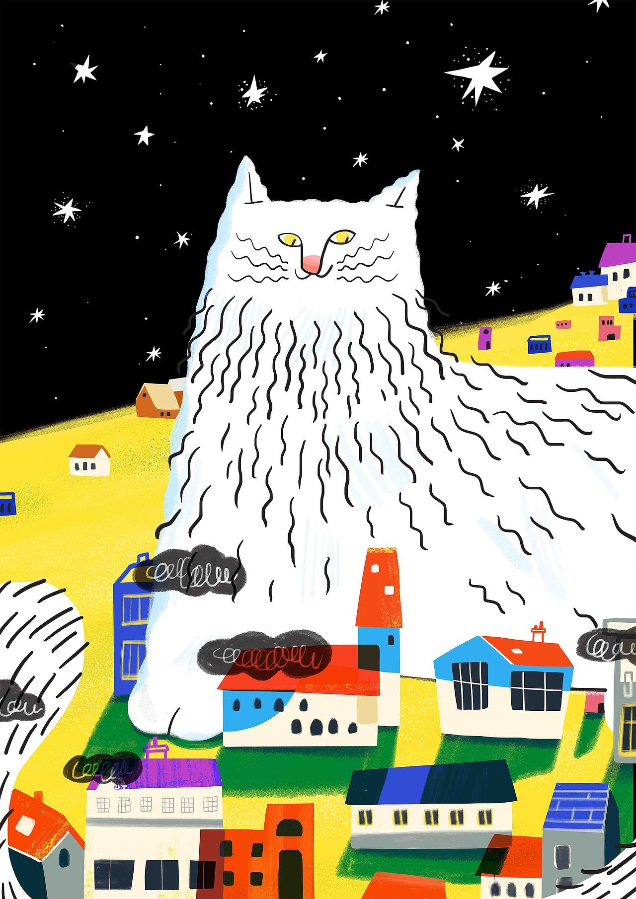 If i were a cat（图ZMTk1MTU5MjQ0） - 商业插画 - 站酷设计师琴琴jiang原创素材 - 站酷ZCOOL