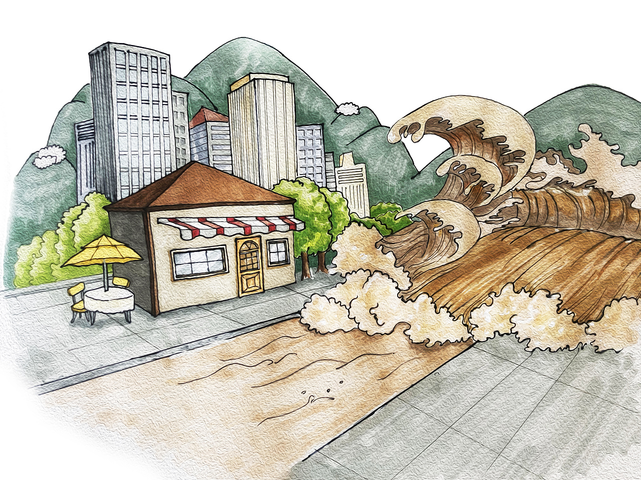 地震救援PSD圖案素材免費下載，可愛卡通圖片，尺寸2000 × 2000px - Lovepik